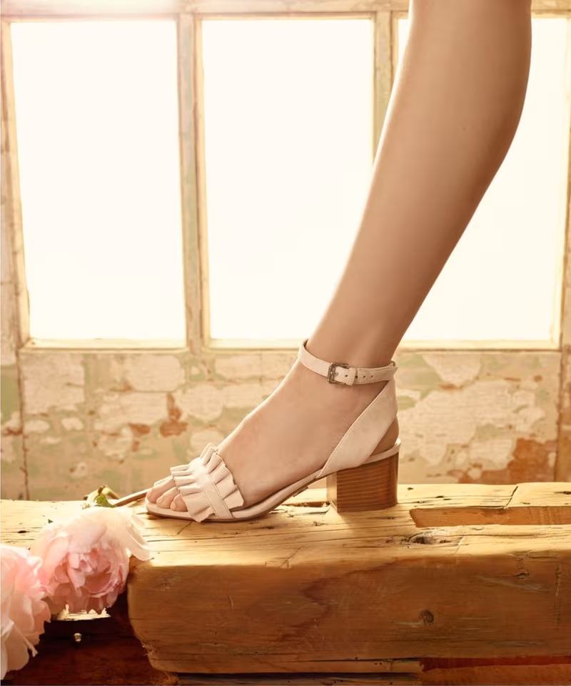 Michael Kors Collection Monroe Suede Ankle-Strap Sandals
