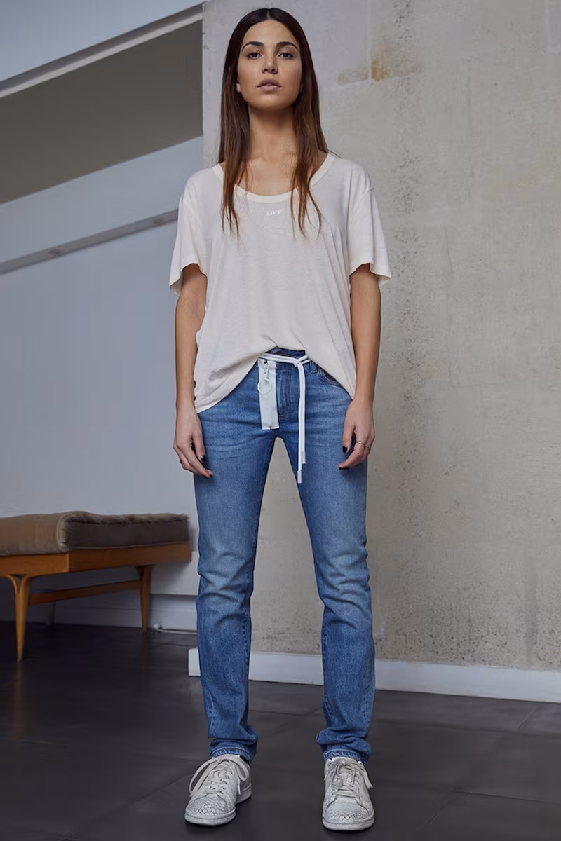 OFF-WHITE for FWRD Basic Scoop Tee in White