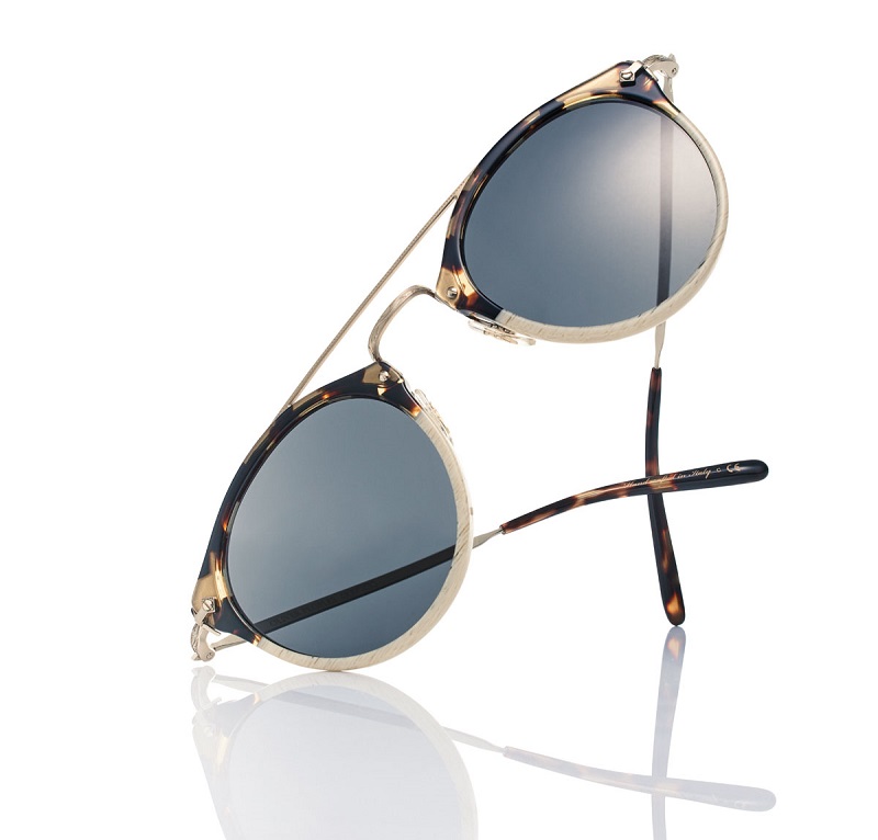 Oliver Peoples Remick Monochromatic Brow-Bar Sunglasses