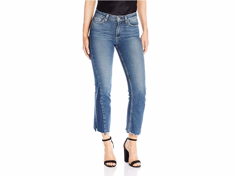 PAIGE Pieced Colette Jeans-Kenya Distressed