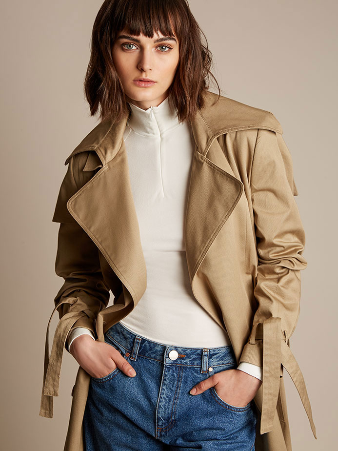 Preen Line Drita cotton-twill trench coat