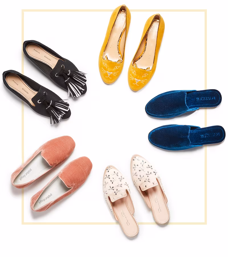 Proenza Schouler Smoking Slippers with Tassels