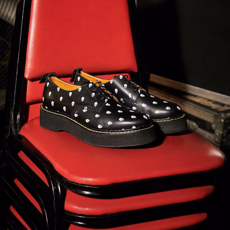 R13 Skull Print Stack Oxfords