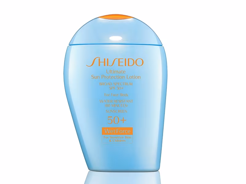 Shiseido Ultimate Sun Protection Lotion WetForce SPF 50+ For Sensitive Skin & Children