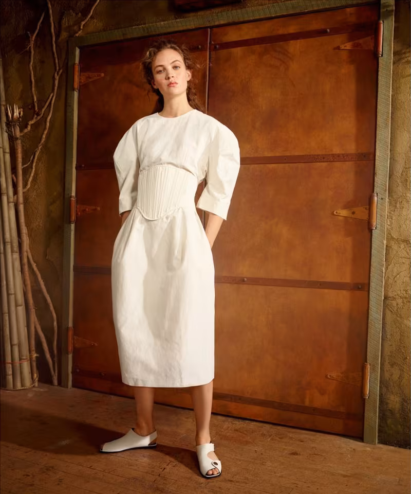Stella McCartney Aleena Round Shoulder Dress