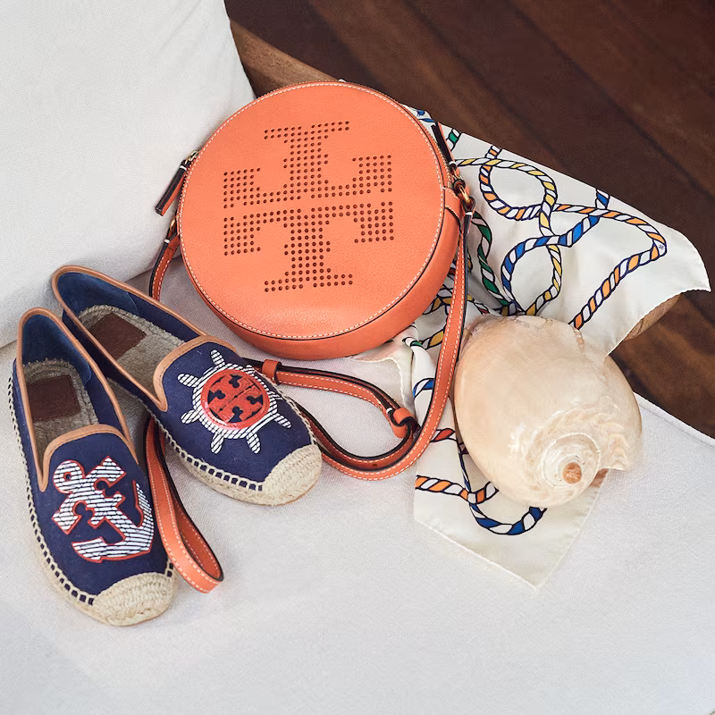 Tory Burch Perforated Logo Cross Body Bag