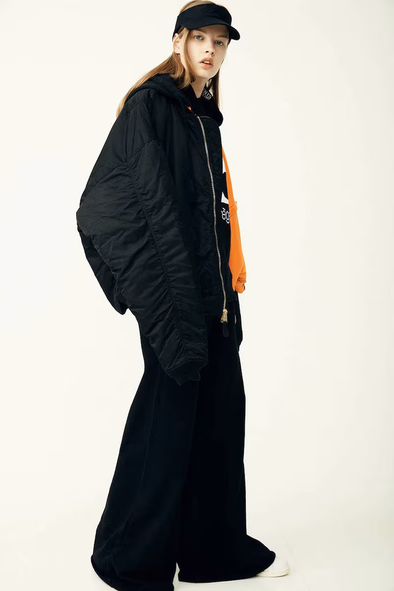 Vetements Alpha Oversize Reversible Bomber Jacket