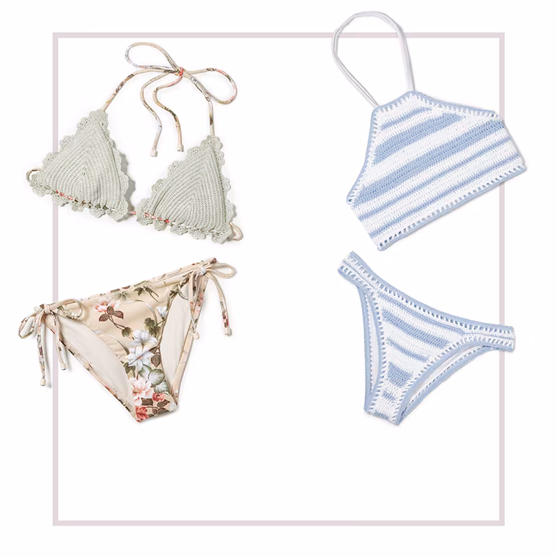 Zimmermann Aerial Crochet Bra Bikini