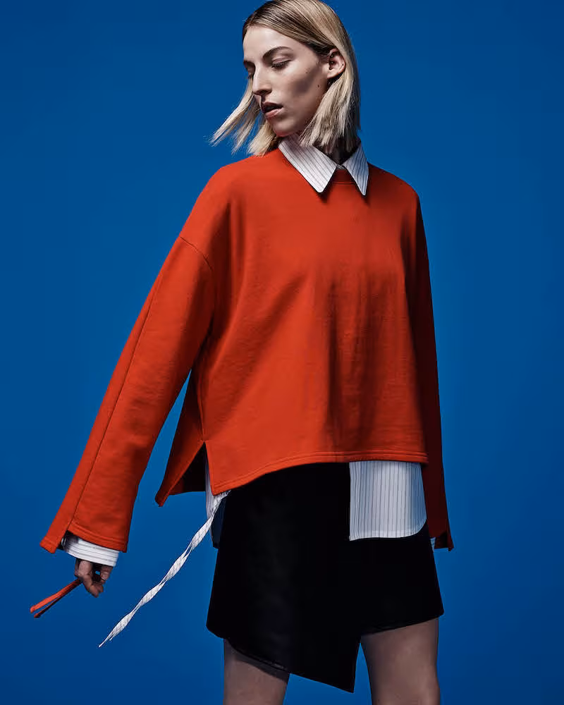 Andersson Bell Crossover-Back Cotton Sweatshirt