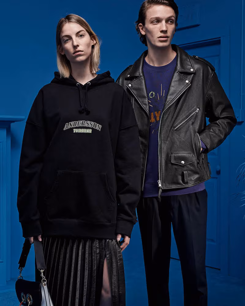 Andersson Bell Logo-Printed Cotton Hoodie