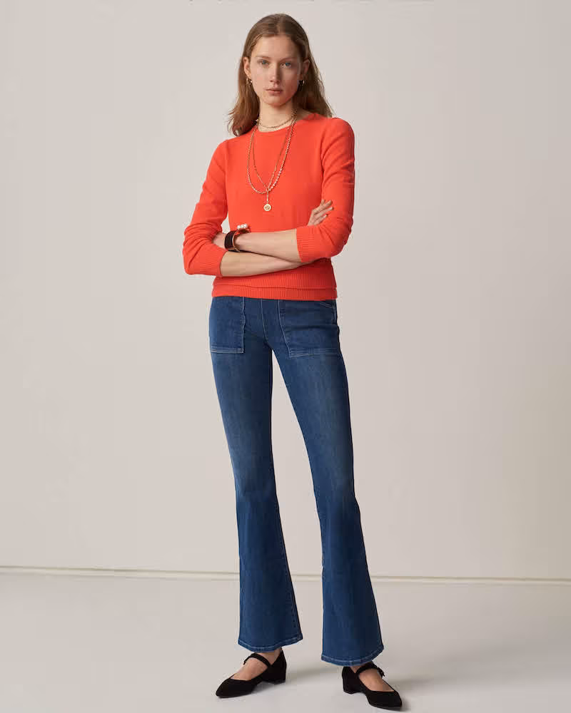 Barneys New York Cashmere Tie-Back Sweater