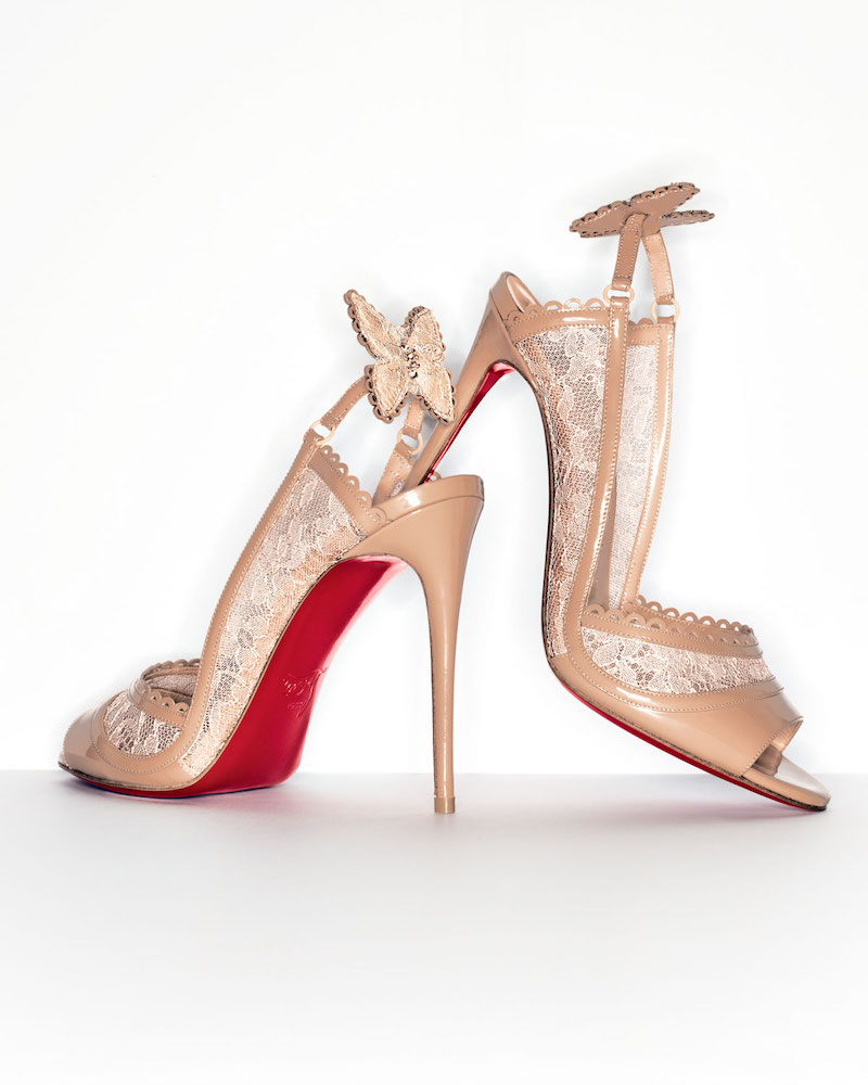Christian Louboutin Hot Spring Butterfly 100mm Red Sole Pump