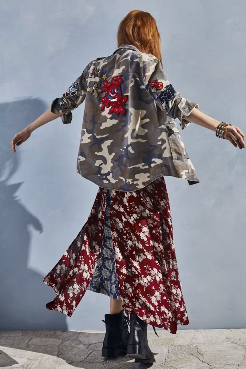 Cinq à Sept Nathalie Layered Floral Silk Slip Dress