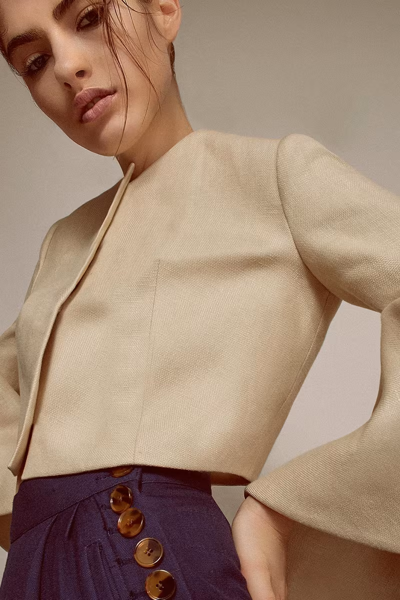 DELPOZO Frilled Cuff Jacket