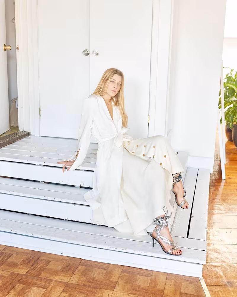 Elizabeth And James Archer Tie-Waist Linen-Blend Coat