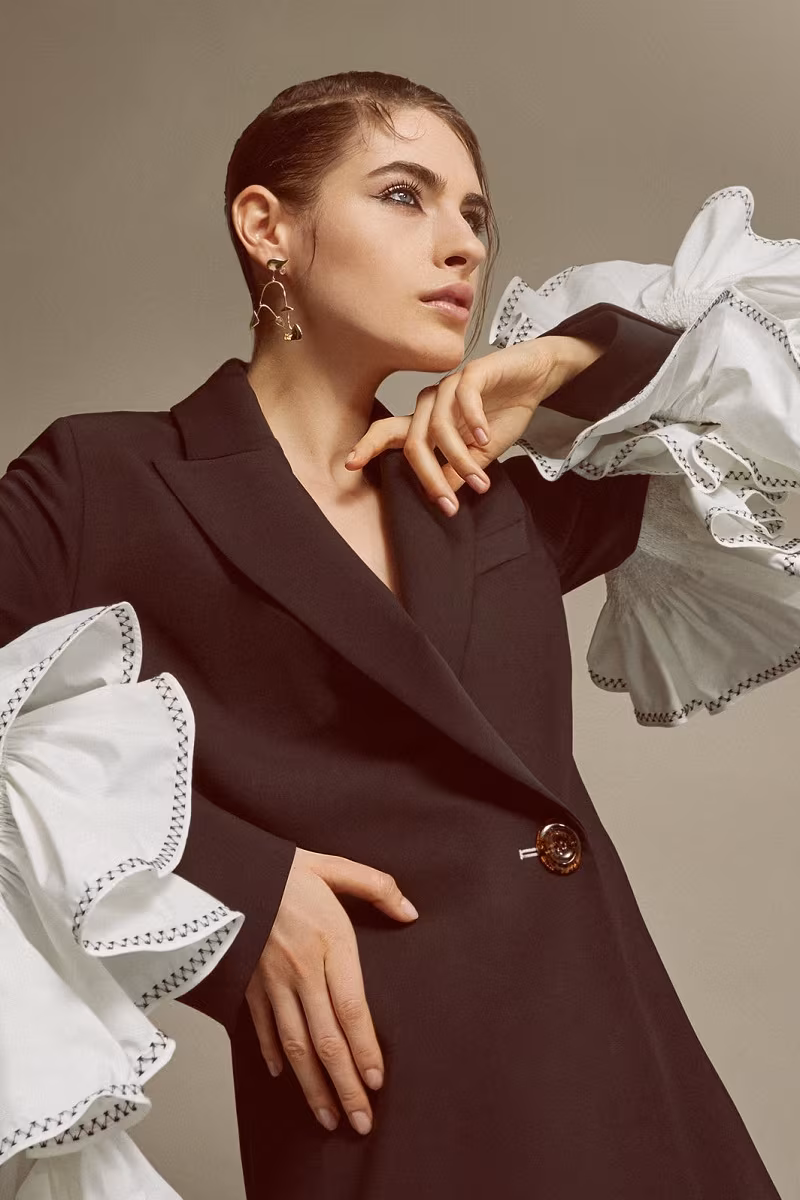Ellery Maneater Ruffle Blazer