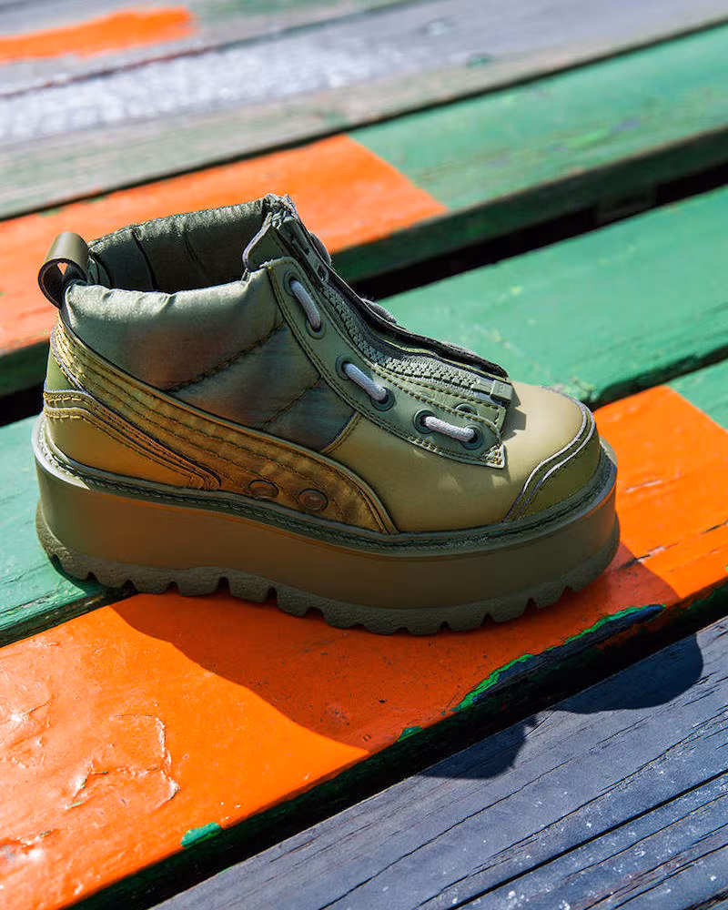 FENTY PUMA by Rihanna 40mm Silk & Leather Sneakers