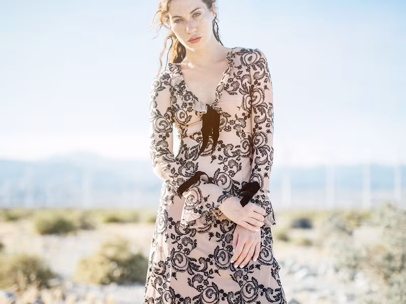 For Love & Lemons Clemence Midi Dress