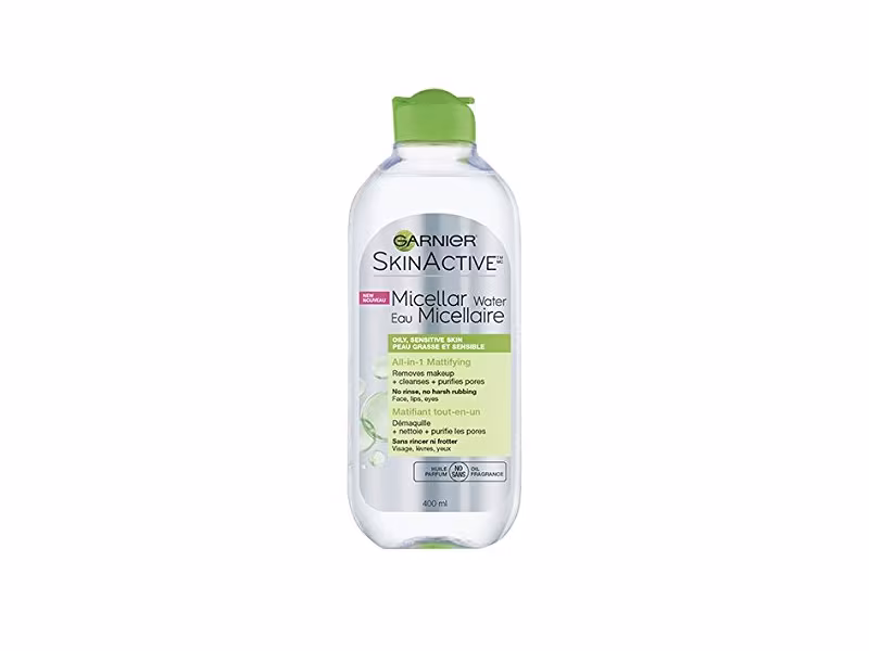 Garnier SkinActive Micellar Cleansing Water All-in-1 Cleanser & Makeup Remover for Oily Skin
