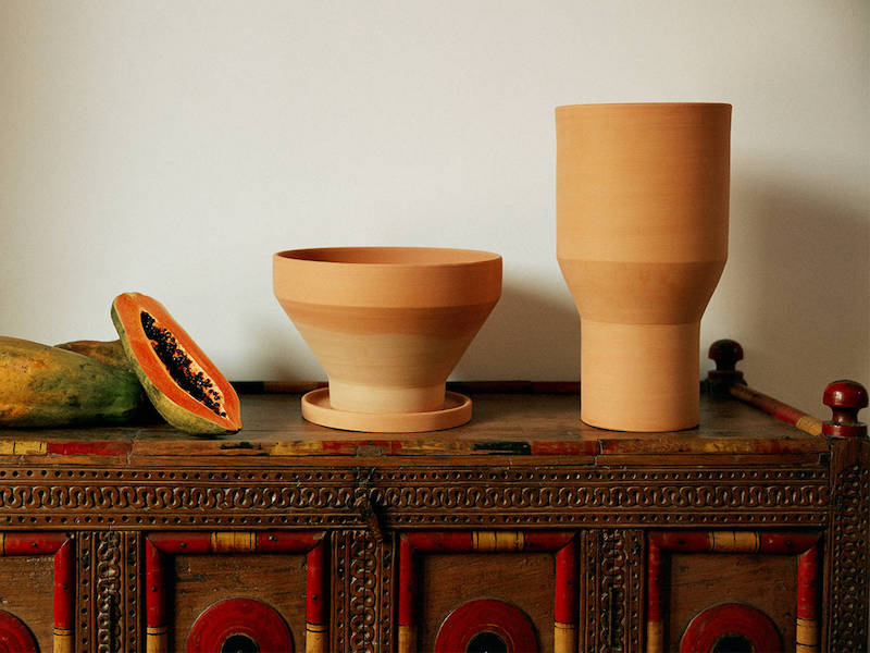 Internoitaliano Handcrafted Pila Terracotta Vase