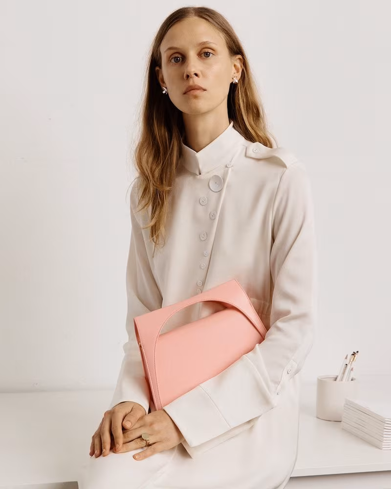 J.W. Anderson Small Moon Bag in Bubblegum