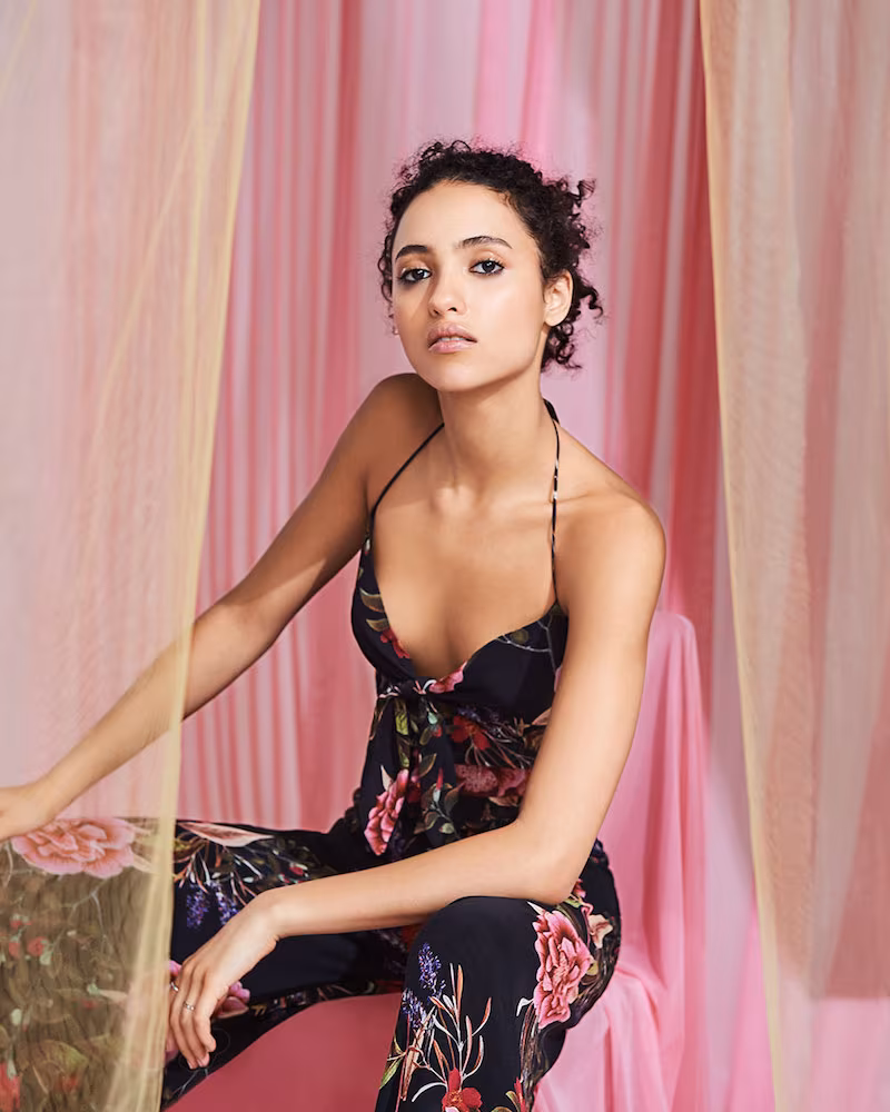 Nicholas Peony Floral Spiral Jumpsuit