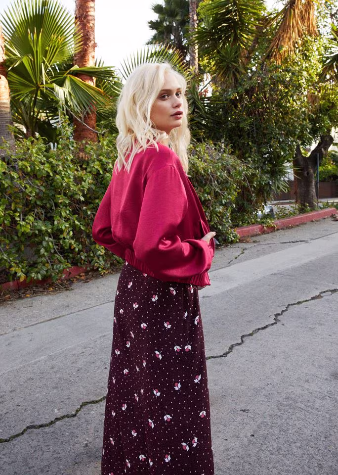 & Other Stories Glory Bower Print Wrap Dress