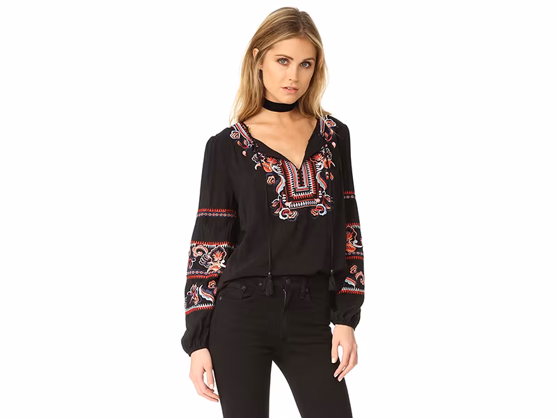 Parker Persimmon Blouse