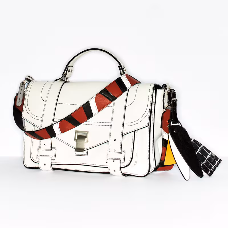 Proenza Schouler PS1 Medium Patchwork-Strap Satchel Bag