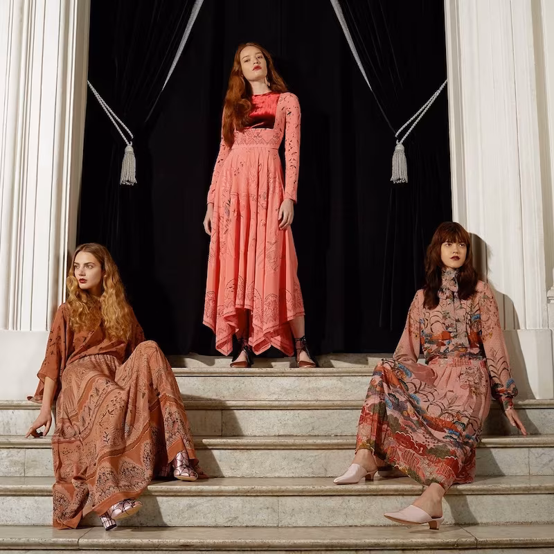 Valentino The Garden Of Earthly Delights-Print Silk Gown