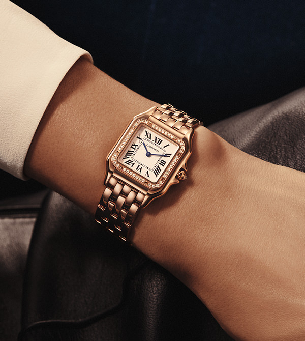 Cartier Panthère de Cartier Medium 18-Karat Pink Gold Diamond Watch