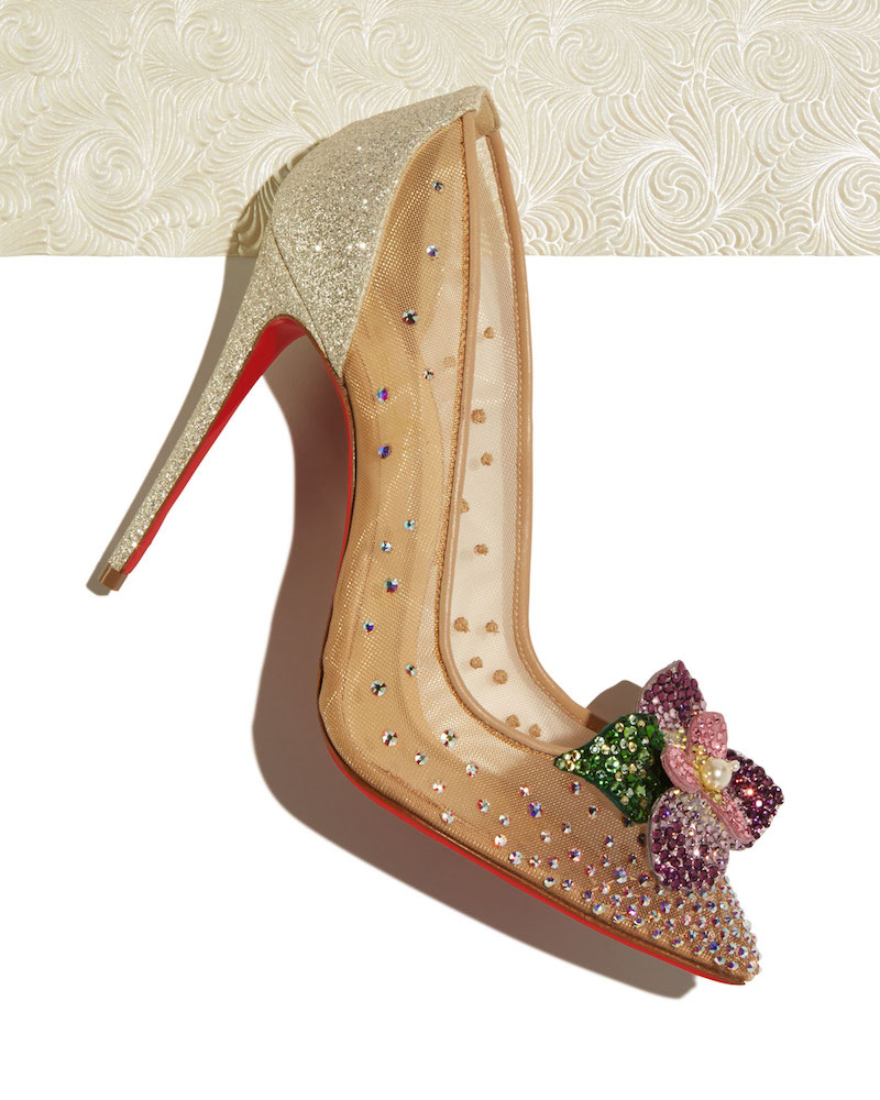 Christian Louboutin Feerica Crystal-Embellished Red Sole Pump