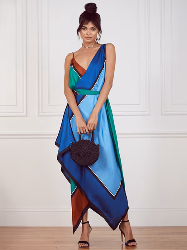 Diane von Furstenberg Scarf Tier Dress