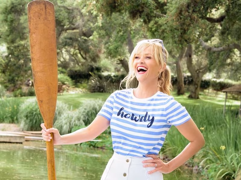 Draper James Howdy Stripe Cotton Tee