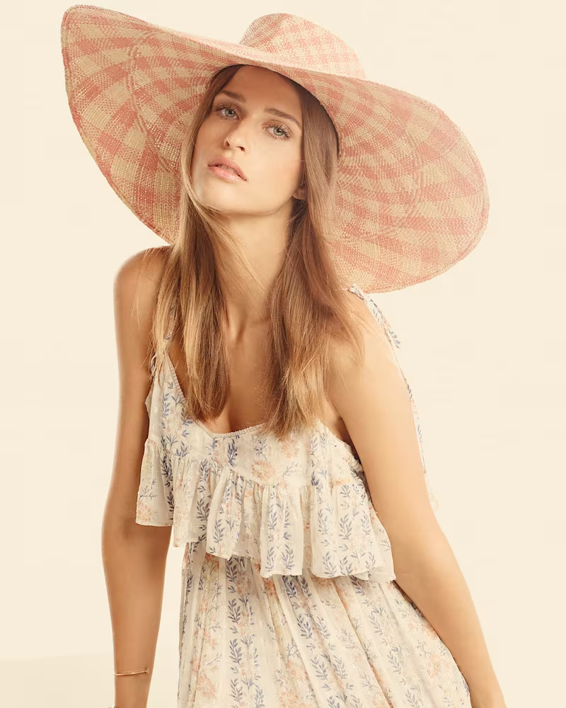 Gladys Tamez Monroe Floppy Check Sun Hat