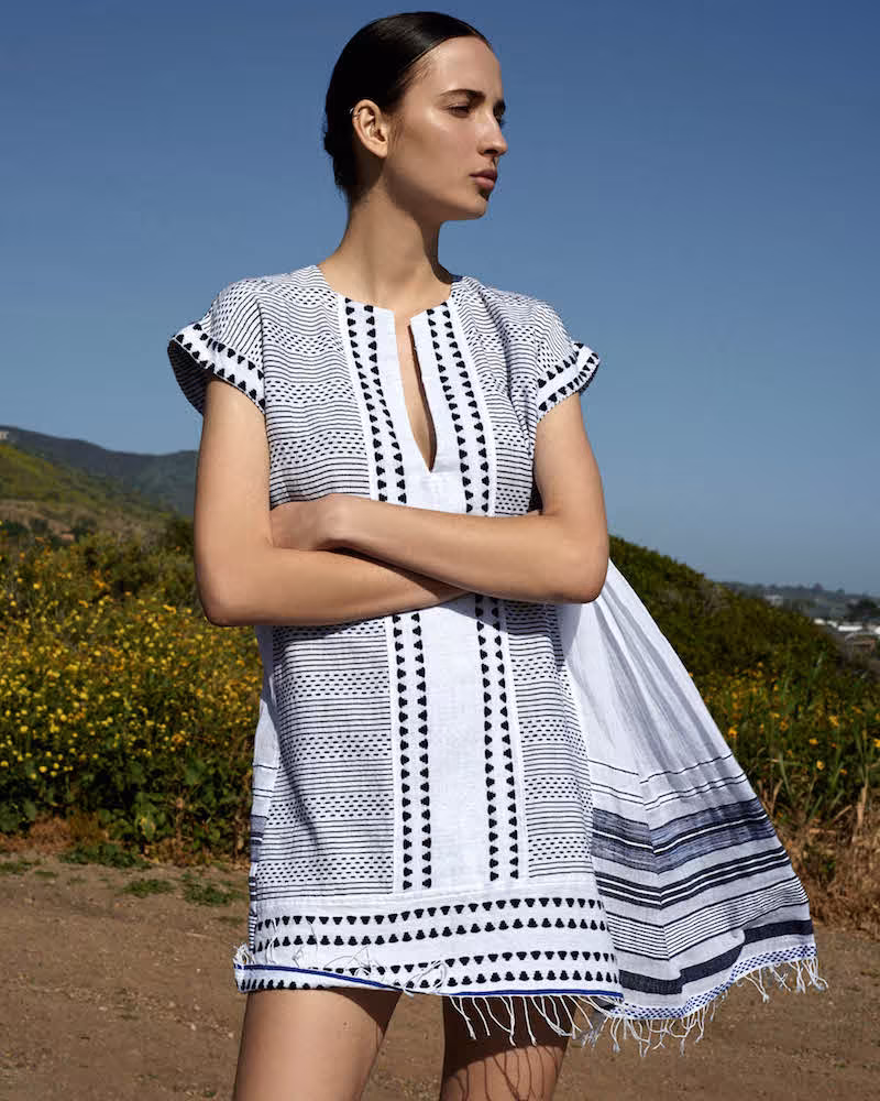 Lemlem Yeshi Woven Cotton-Blend Dress
