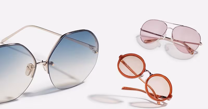 Linda Farrow Luxe Geometric Sunglasses