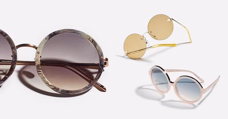 Linda Farrow Luxe Round Sunglasses