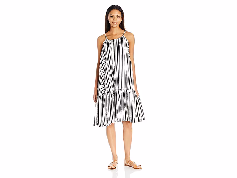 MINKPINK Riviera Getaway Stripe Swing Dress Cover up