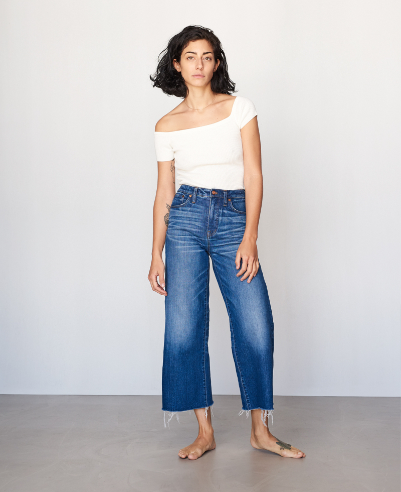 Madewell Wide-Leg Crop Jeans In Frida Wash
