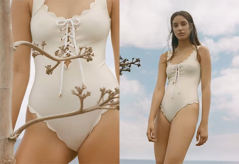Marysia Broadway Scalloped Swimsuit