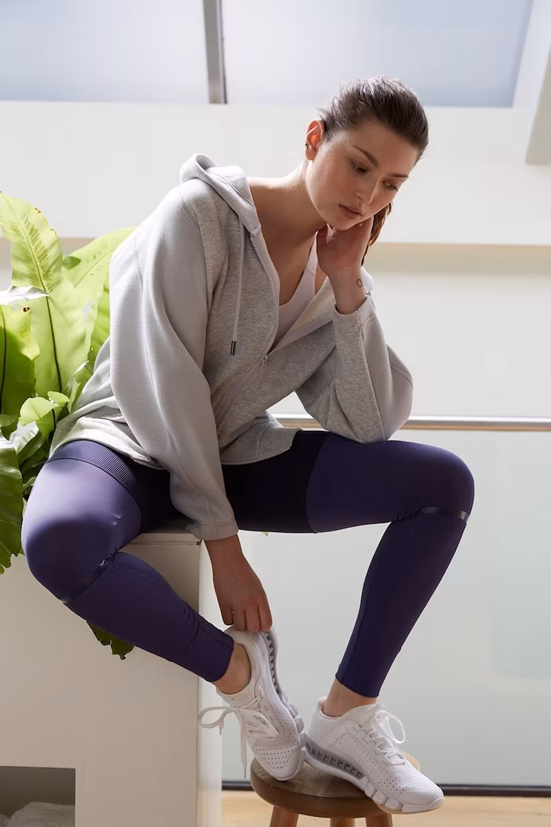adidas by Stella McCartney Essentials Hooded Cotton Performance Sweatshirt