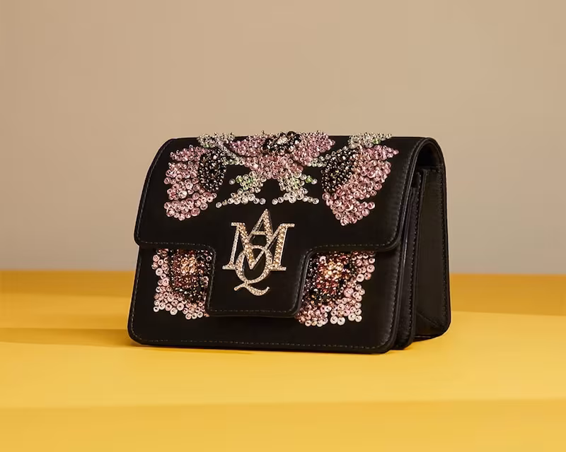 Alexander McQueen Heroine Poppy Mini Satin Satchel