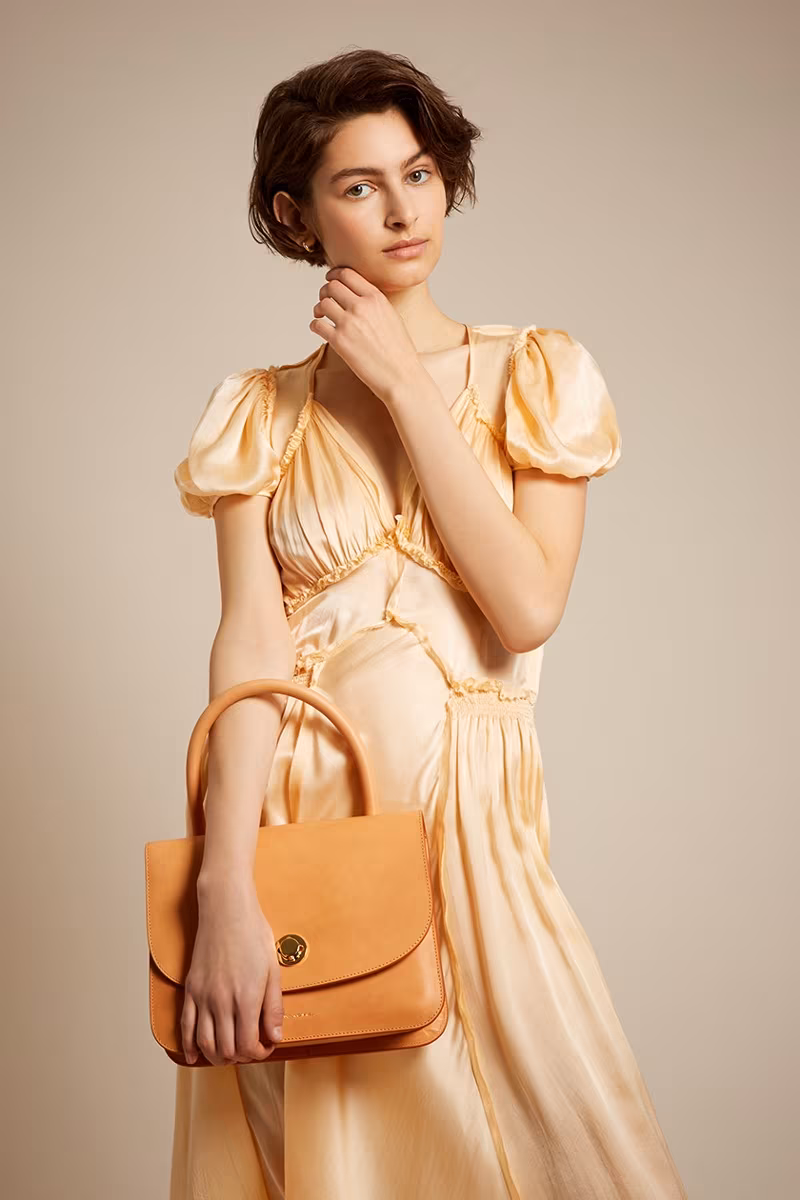 Attico Natalia V-Neck Silk-Satin Dress
