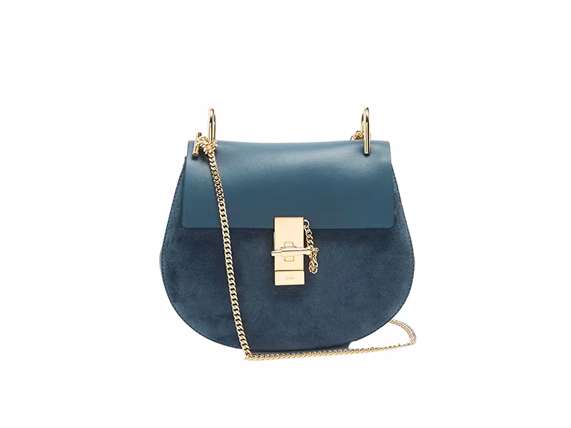 Chloé Drew Small Suede And Leather Cross-Body Bag