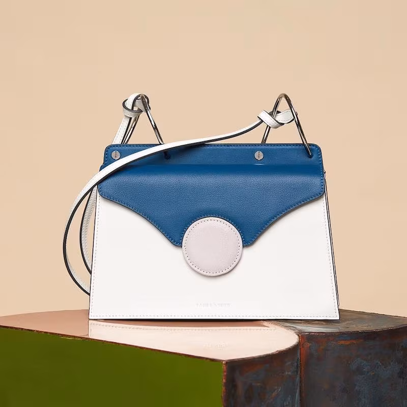 Danse Lente Phoebe Color-Block Leather Shoulder Bag