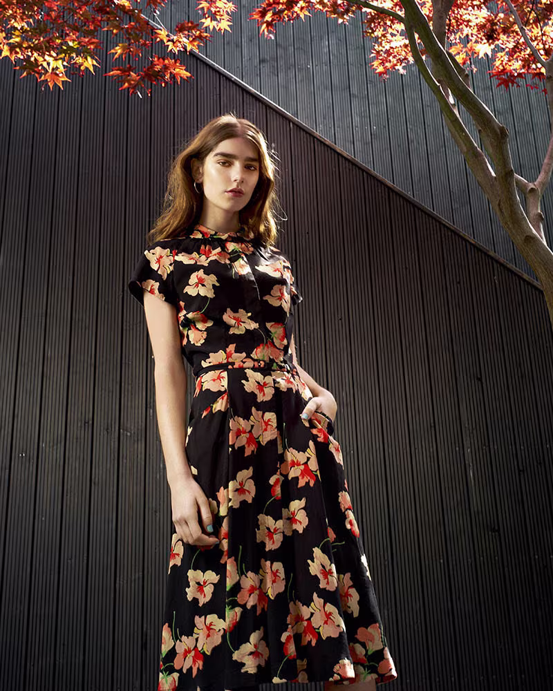 Emily & Fin Polly Dress in Sicilian Sweet Peas