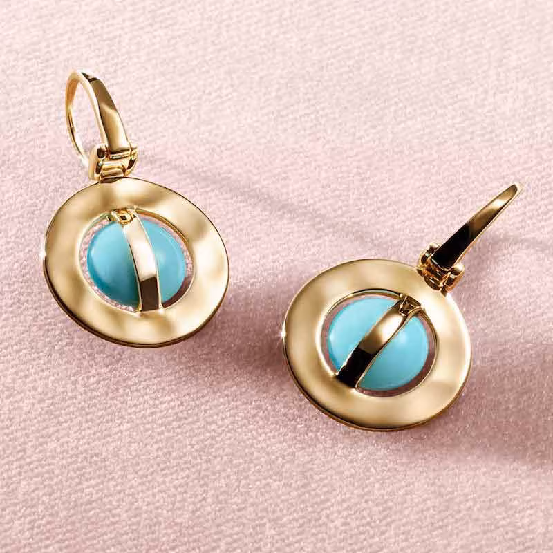 Ippolita 18K Senso Wrapped Earrings in Turquoise