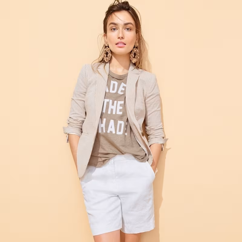 J.Crew Linen Bermuda Short