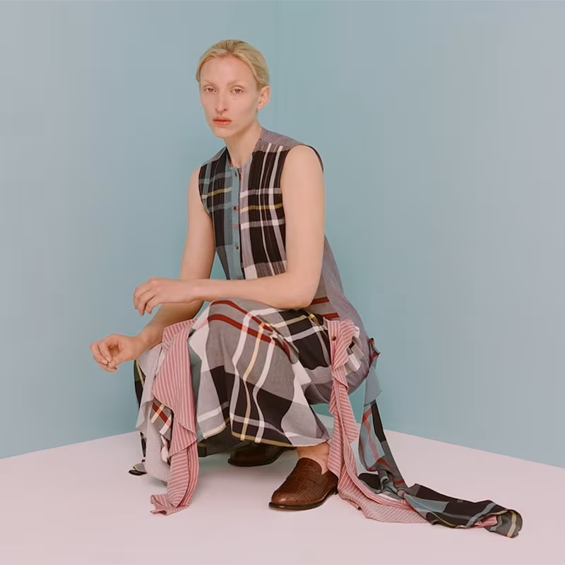 J.W. Anderson Plaid Shirt Dress